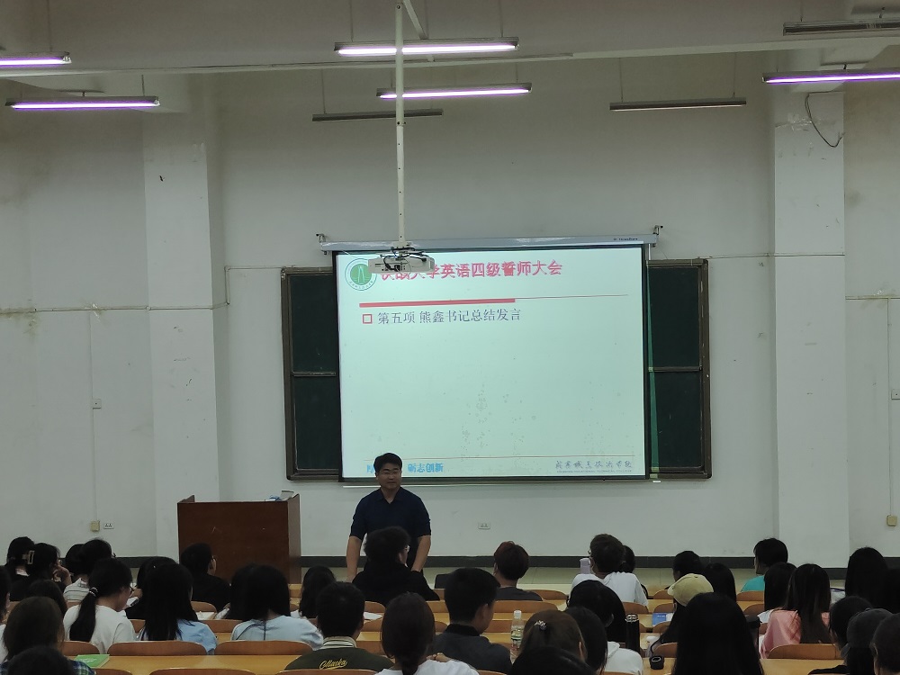 3-16图5 党总支书记熊鑫作总结讲话